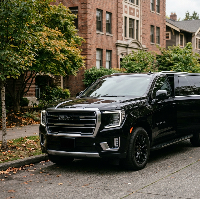 Capitol Hill to SeaTac airport car service — Lal Limo black SUV Broadway Pike Pine Swedish Medical transfer