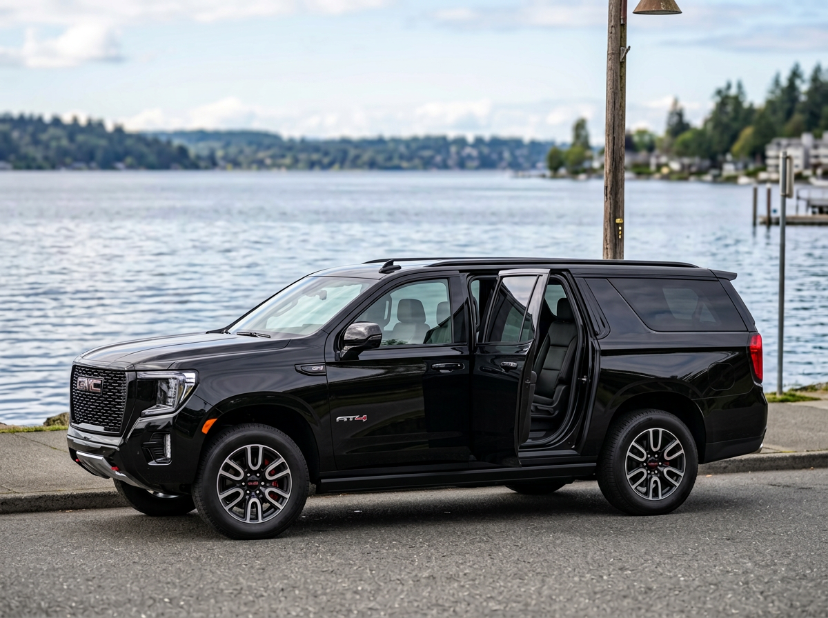 Renton airport car service to SeaTac — Lal Limo black SUV Boeing Renton I-405 transfer