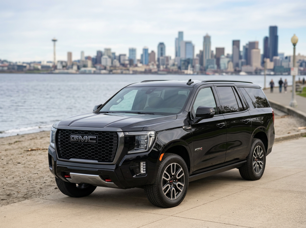 West Seattle to SeaTac airport transportation — Lal Limo black SUV Alki Beach Junction SR-509 transfer