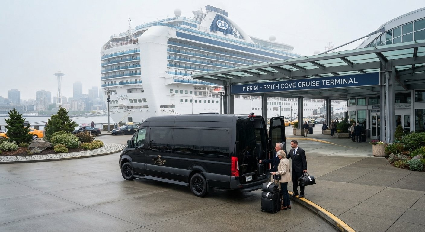 Princess Cruises Seattle terminal transportation — Lal Limo private car service Pier 91 Smith Cove