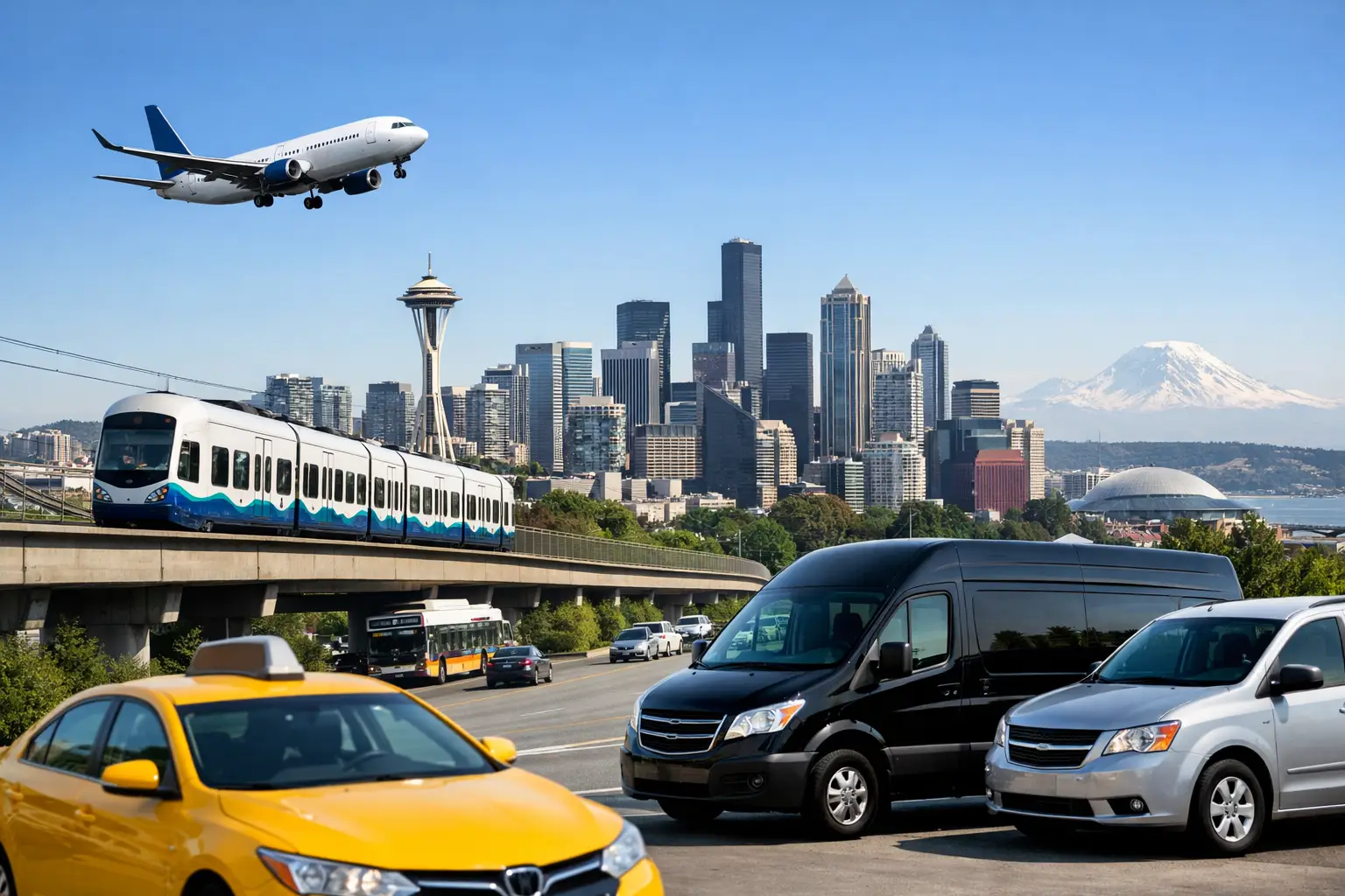 SeaTac to Downtown Seattle Transportation Options